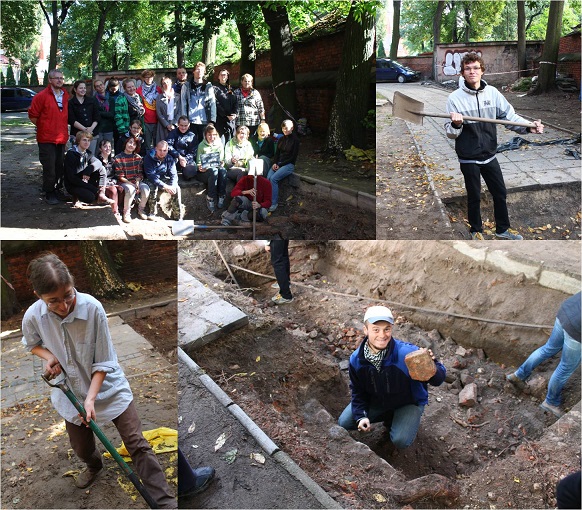 Archeologia jakubowa - sezon 2013 - dzień dwudziesty czwarty: różne obrazki z dzisiejszego dnia na stanowisku nr 360 w Toruniu... ;)